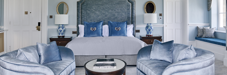 Spacious, light and elegant, each room and suite at Matfen Hall is individually decorated and luxuriously appointed.